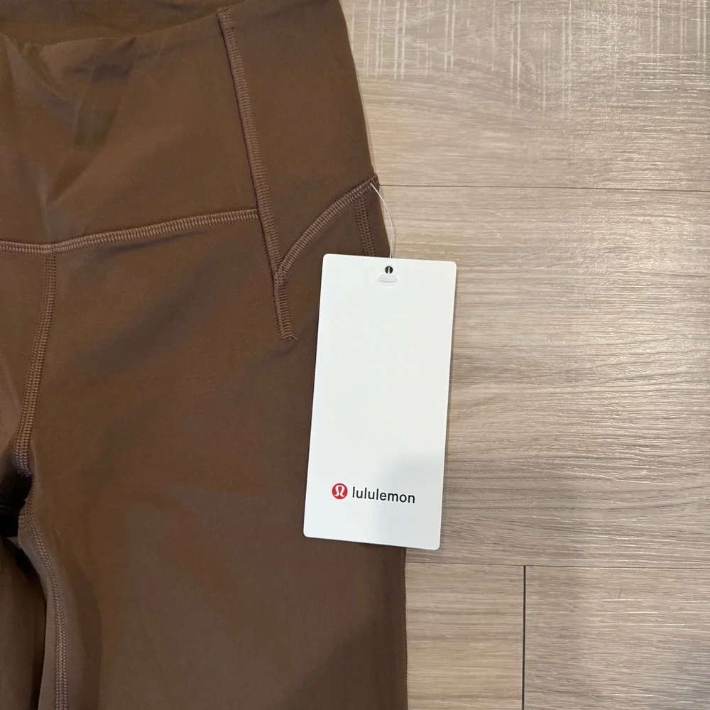 NWT Lululemon Groove High Rise Split Hem Nulu in Java - Picture 3 of 7